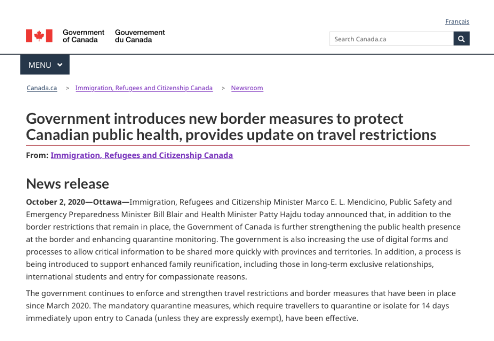 Canadian Travel Restrictions: Immediate Effects On American Businesses Canadian Travel Restrictions: Immediate Effects On American Businesses